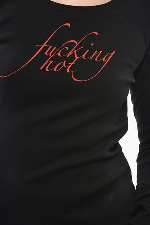 Long-Sleeve Crewneck T-Shirt MINI FIT with Contrasting Print