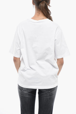 ICON T-Shirt Girocollo RENNY FIT in Puro Cotone con Logo a Contrasto
