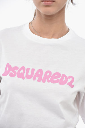 T-Shirt Girocollo EASY FIT in Puro Cotone con Logo Stampato