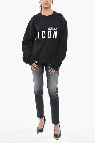 ICON Rundhalspullover Aus Baumwoll-Fleece COOL FIT