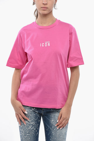 ICON Crew-Neck T-Shirt EASY FIT Cotton Jersey Solid-Color