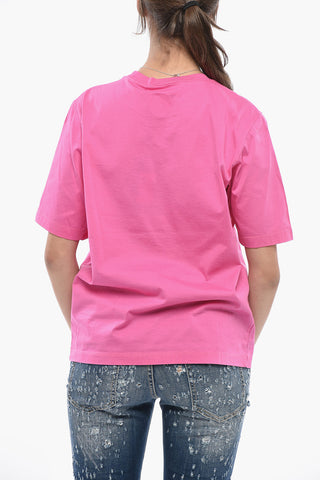 ICON Crew-Neck T-Shirt EASY FIT Cotton Jersey Solid-Color