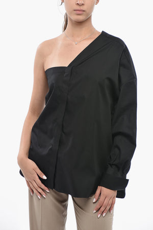 Camicia Monospalla in Popeline