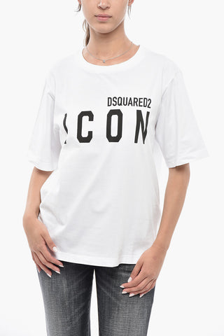 ICON Crew-Neck T-Shirt RENNY FIT Pure Cotton with Contrast Logo