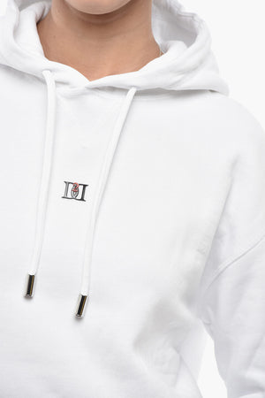 Fleece Cotton Hoodie with Monogram DD2
