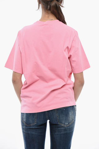 무지 라운드넥 티셔츠 EASY FIT Dsquared Sisterhood 프린트