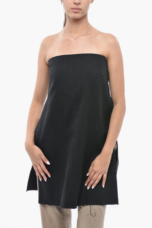 Cotton-Blend Tube Top CHIARRA With Side Slits