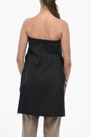 Cotton-Blend Tube Top CHIARRA With Side Slits