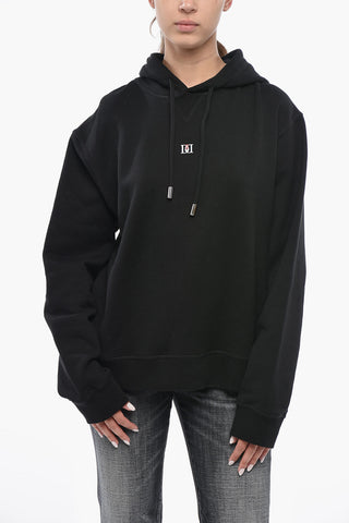 Fleece Cotton Hoodie with Monogram DD2