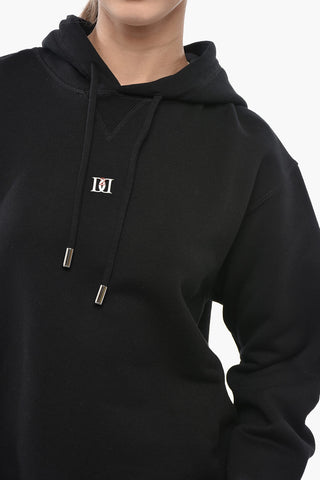 Fleece Cotton Hoodie with Monogram DD2