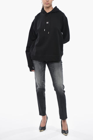 Fleece Cotton Hoodie with Monogram DD2