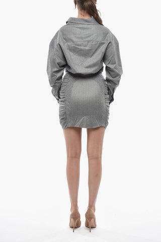 Wool Shirt Dress WREN With Long Sleeves