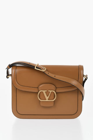 Borsa a Spalla in Pelle con Monogram Frontale