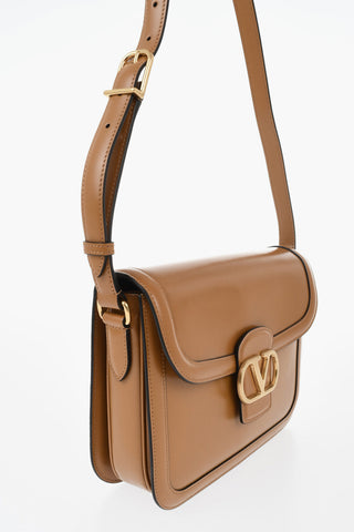 Borsa a Spalla in Pelle con Monogram Frontale