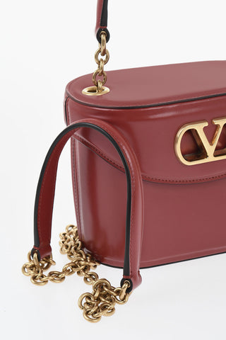 Leather Handbag VANITY with Chain Strap