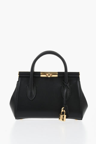 Leather Handbag With Chain Strap
