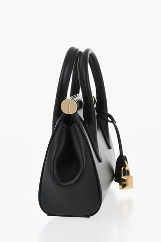 Leather Handbag With Chain Strap