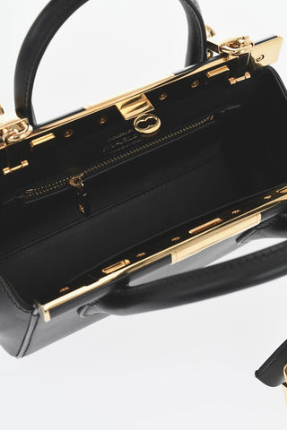 Leather Handbag With Chain Strap
