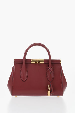 Leather Handbag With Chain Strap