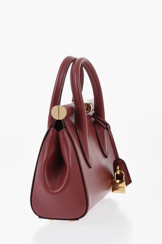 Leather Handbag With Chain Strap