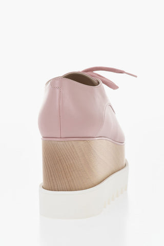 Eco-Leather Derby Shoes ELYSE with 9cm Platform Sole