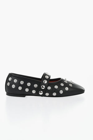 Eco-Leather Mary Jane Ballerinas RYDER with Decorative Buttons