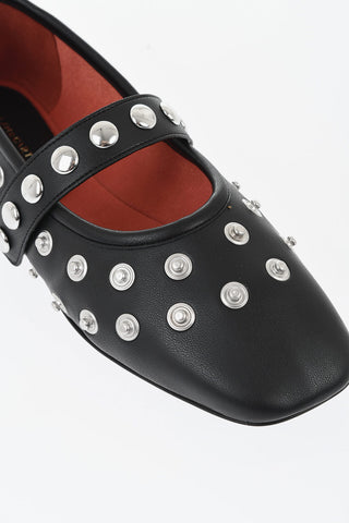 Eco-Leather Mary Jane Ballerinas RYDER with Decorative Buttons