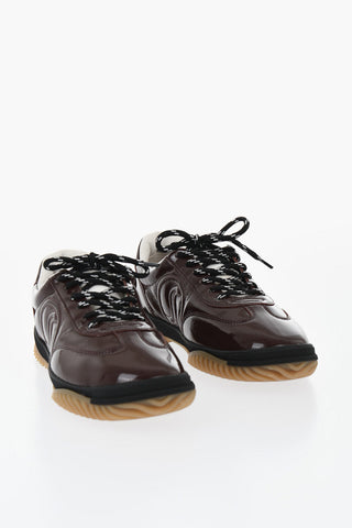 Schnür-Sneaker S-WAVE aus Eco-Lackleder