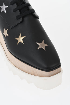 Eco-Leather Derby Shoes ELYSE with 9cm Platform Sole