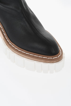 Stivali Sopra al Ginocchio EMILIE in Eco-Pelle con Suola Platform 8cm