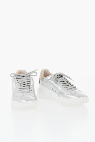 Low-Top-Sneaker LOOP aus Nylon-Lamé
