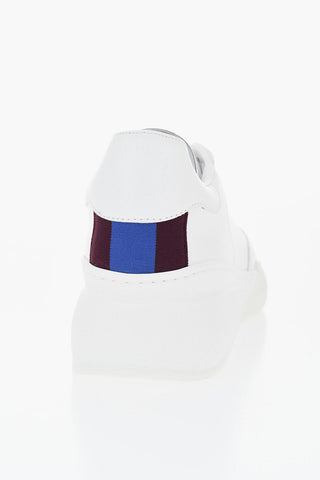 Schnür-Sneaker aus Eco-Leder mit Gummisohle