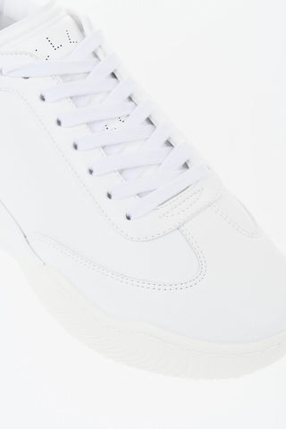 Schnür-Sneaker aus Eco-Leder mit Gummisohle