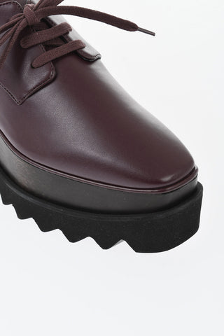 Eco-Leather Derby Shoes ELYSE with 8cm Platform Sole