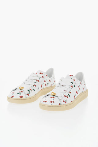 Gemusterte Ledersneaker CHERRY