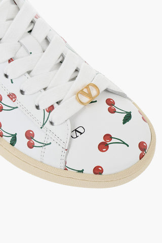Gemusterte Ledersneaker CHERRY