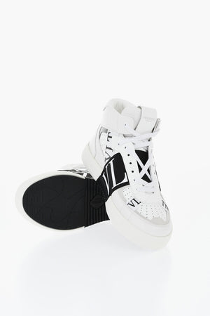High UNISEX Leather Sneakers With Logo Band