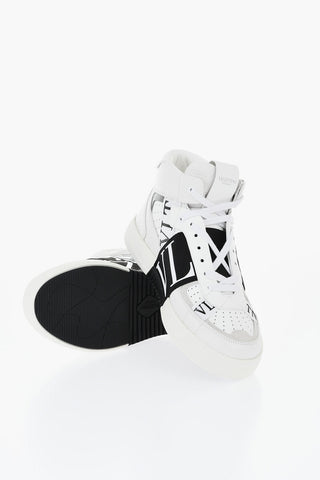 Hohe UNISEX Ledersneaker mit Logoband
