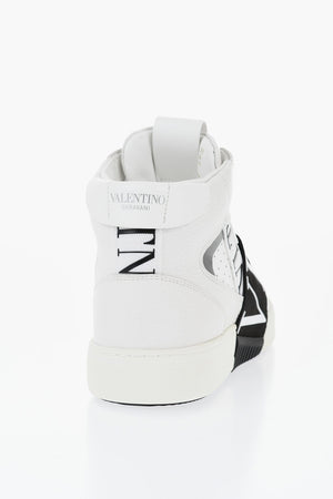 Hohe UNISEX Ledersneaker mit Logoband