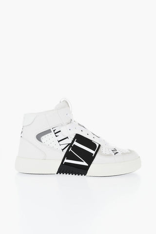 Hohe UNISEX Ledersneaker mit Logoband