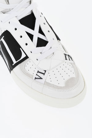Hohe UNISEX Ledersneaker mit Logoband