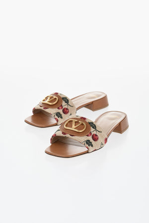 Canvas Slides CHERRY with Front Monogram