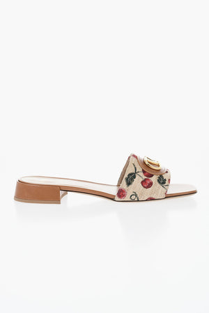 Canvas Slides CHERRY with Front Monogram