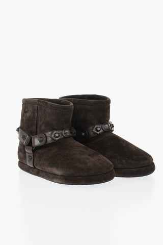 Suede Ankle Boots ALASKA With Studded Detail