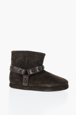 Suede Ankle Boots ALASKA With Studded Detail