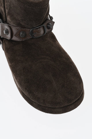 Suede Ankle Boots ALASKA With Studded Detail