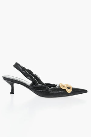 Slingbacks in Vernice MONACO con Monogram Frontale 5cm