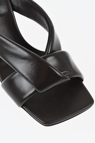 Open-Toe Leather Mules CUSHION LUX 11cm