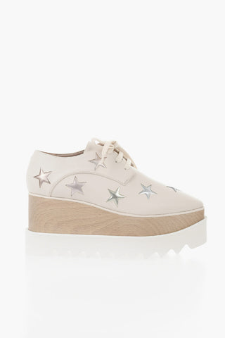 Plateau-Sneaker ELYSE aus Eco-Leder mit 9 cm Holzabsatz