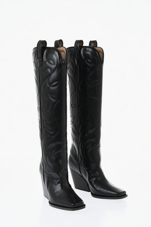 Eco-Leather Texan Boots COWBOY CLOUDY 9cm